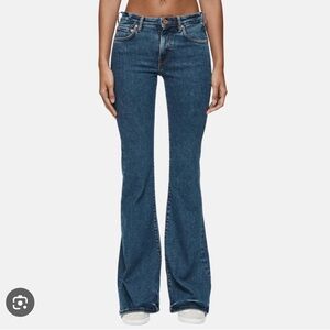 Purple Brand P004 Flare Leg Jeans in Blue